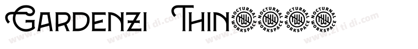 Gardenzi   Thin字体转换